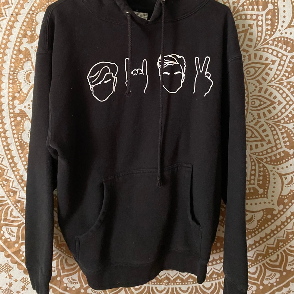 Black Dolan Twins hooded sweatshirt
